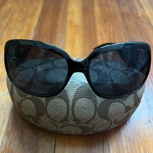 Coach Christiana S618 Black Sunglasses and Case!